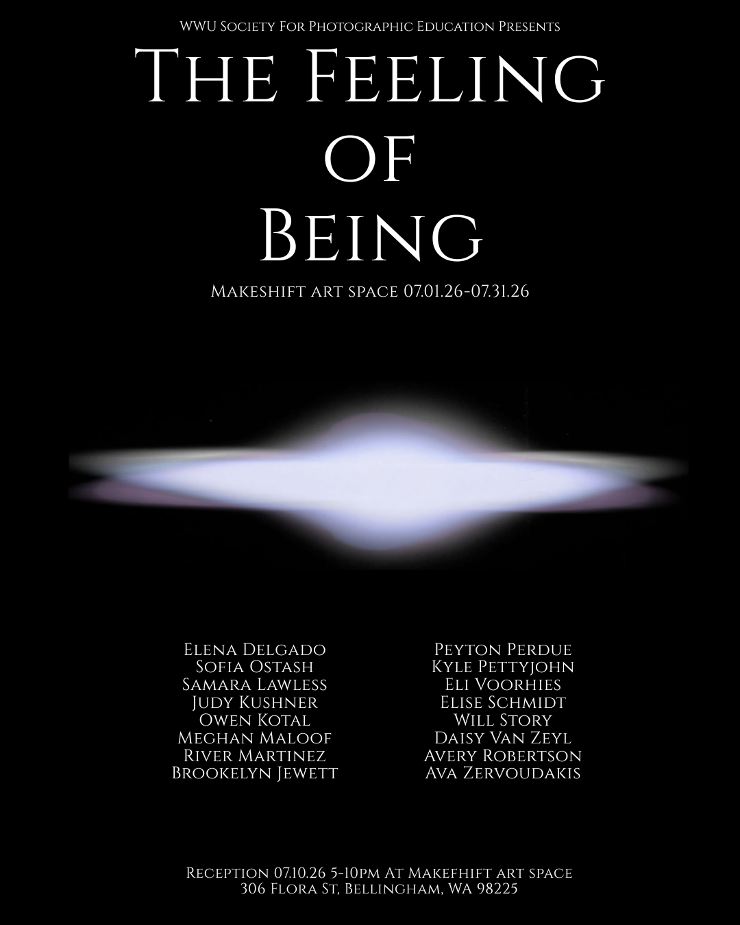 WWU Society for Photographic Education Presents  // The Feeling of Being