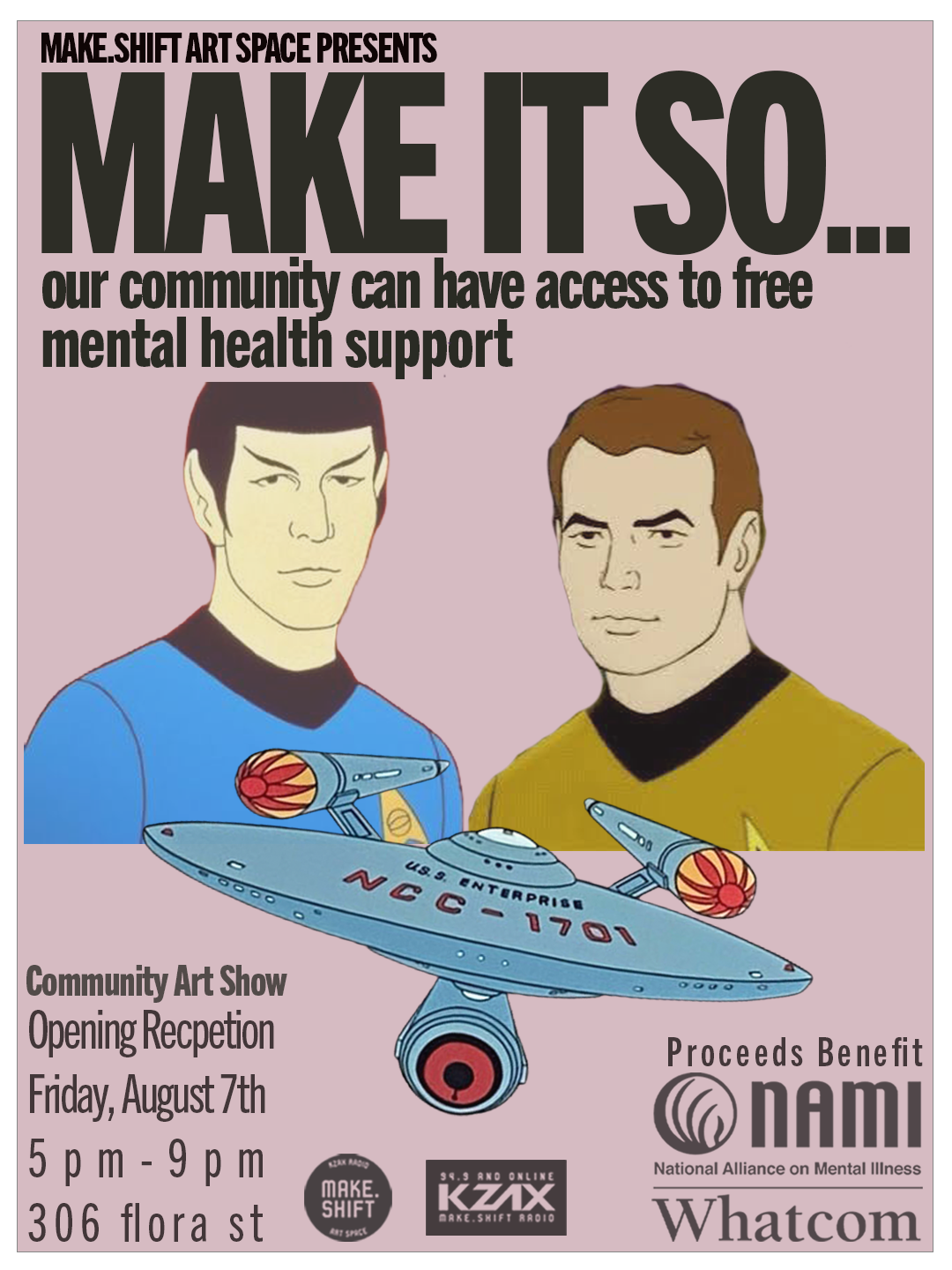 MAKE IT SO Star Trek Group Art Show & Fundraiser for NAMI Whatcom