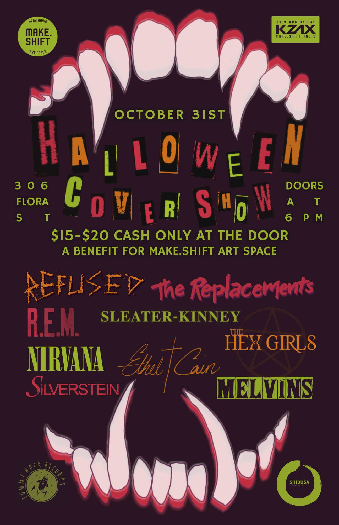 NIGHT 1: HALOWEEN COVER SHOW: OCTOBER 31ST