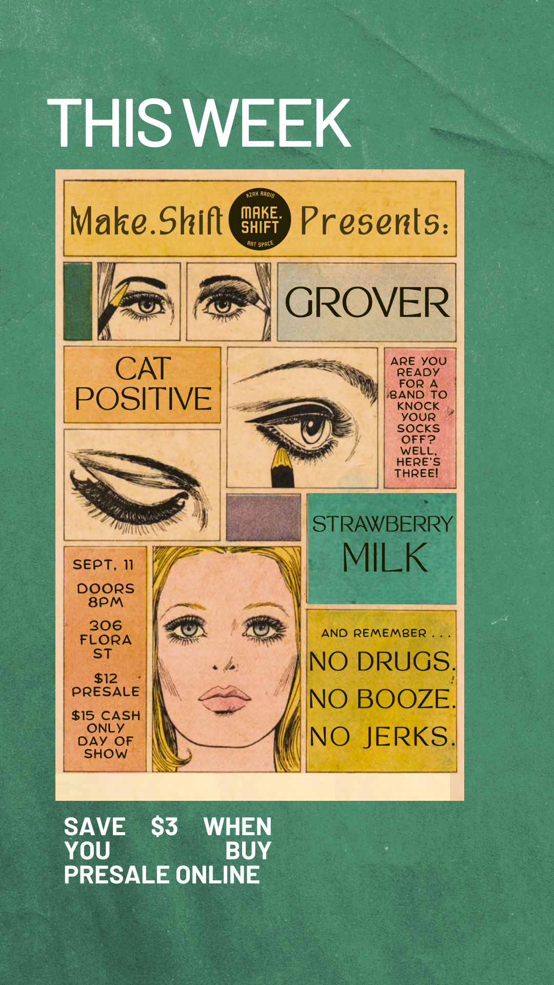 GROVER // CAT POSITIVE // STRAWBERRY MILK