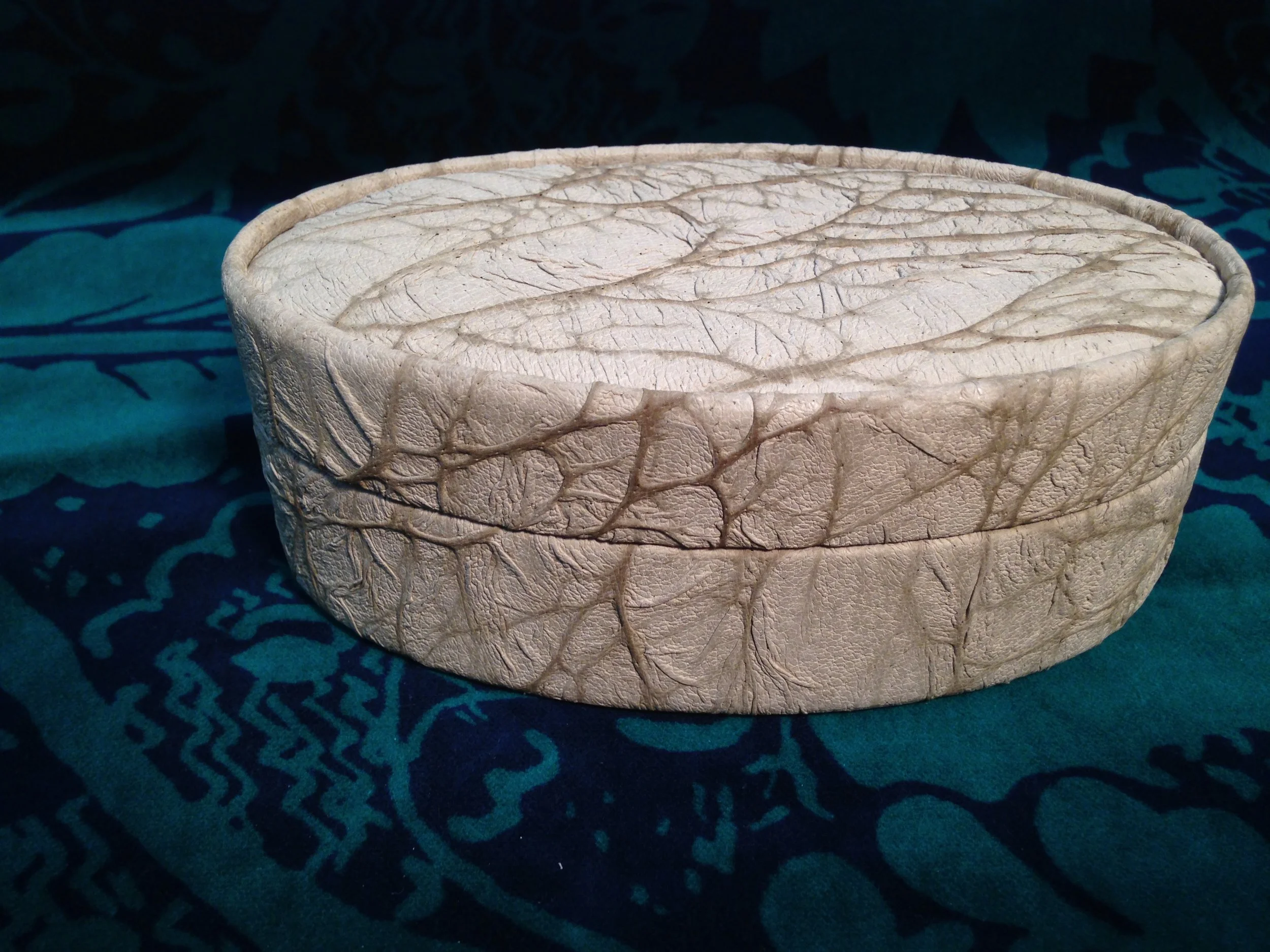 Handcrafted leather box from Latvia.