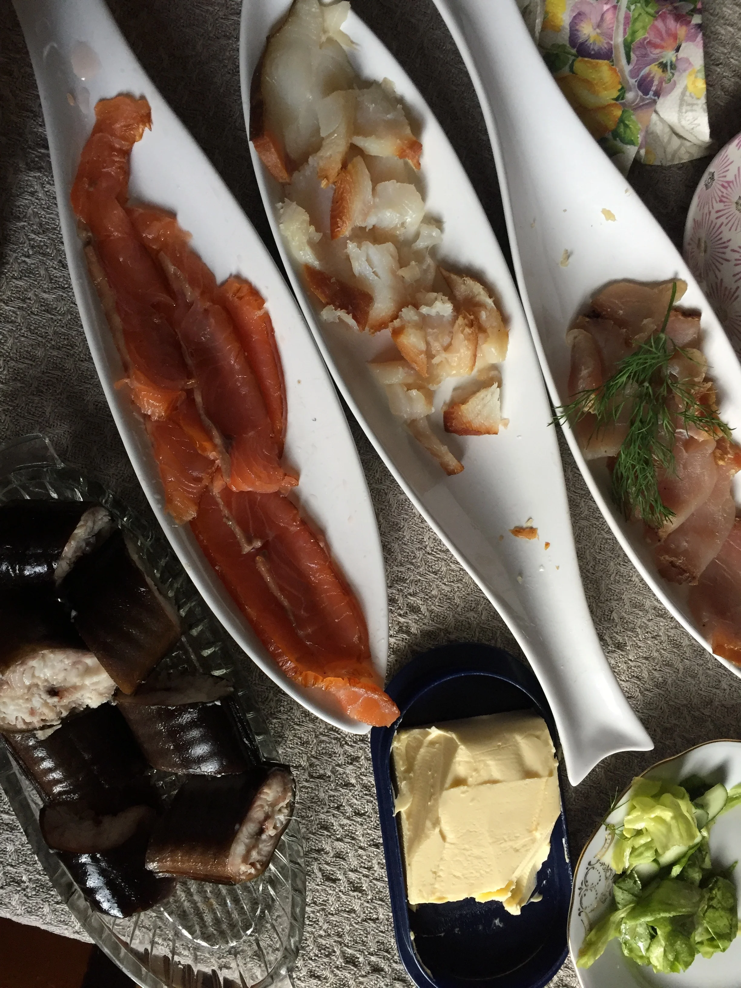 A selection of smoked fish.   Photo: Guntar Kravis.