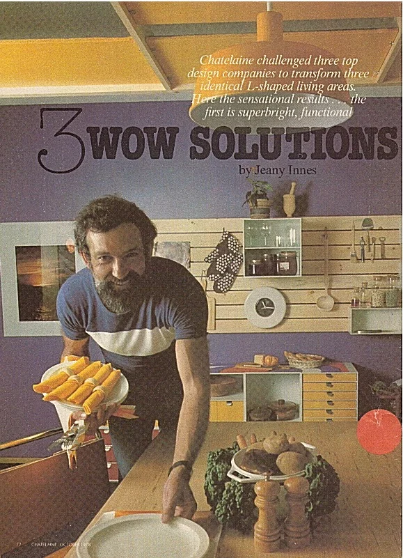 Interior for Chatelaine magazine.   1978.