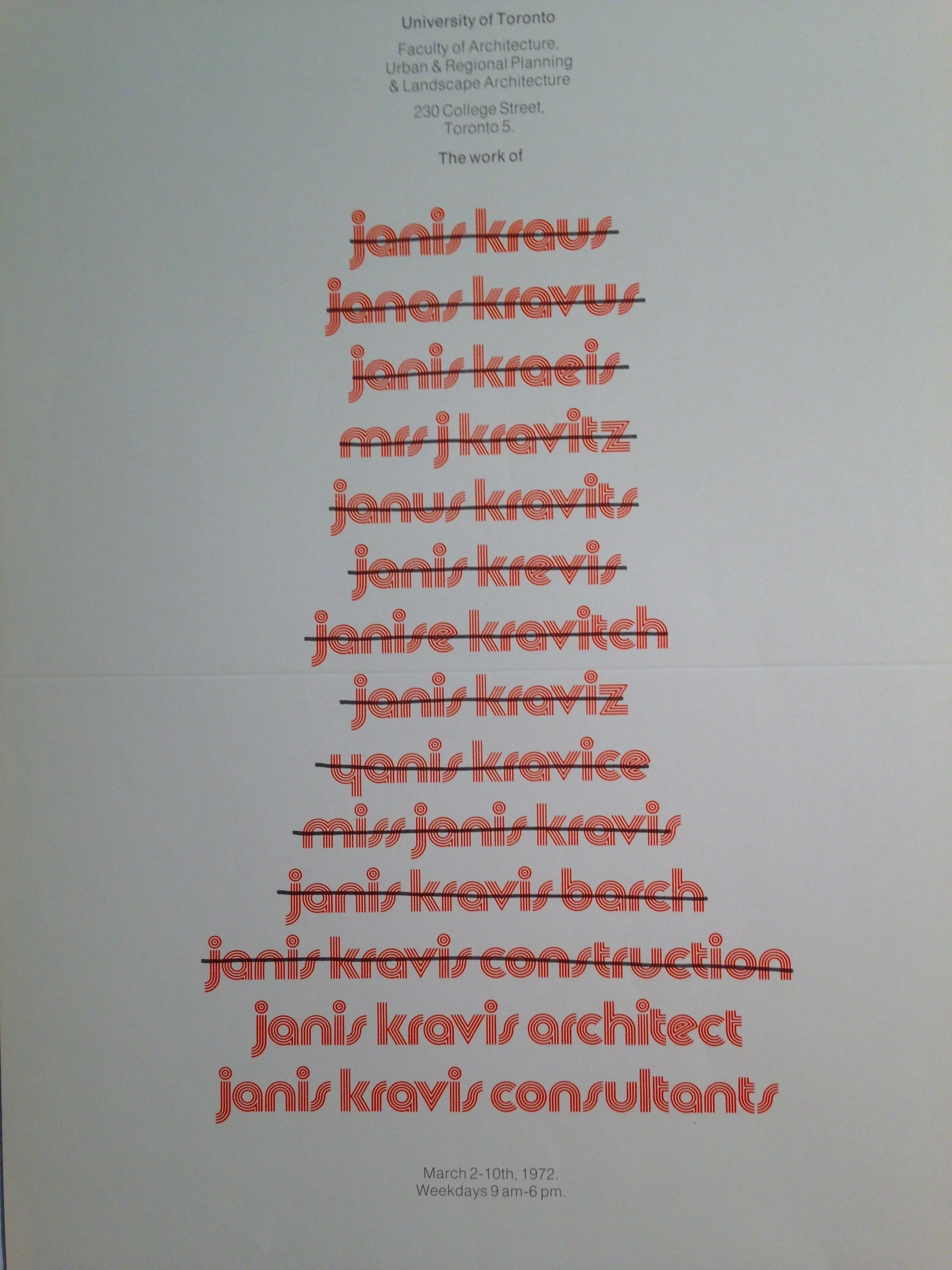 Janis Kravis poster.