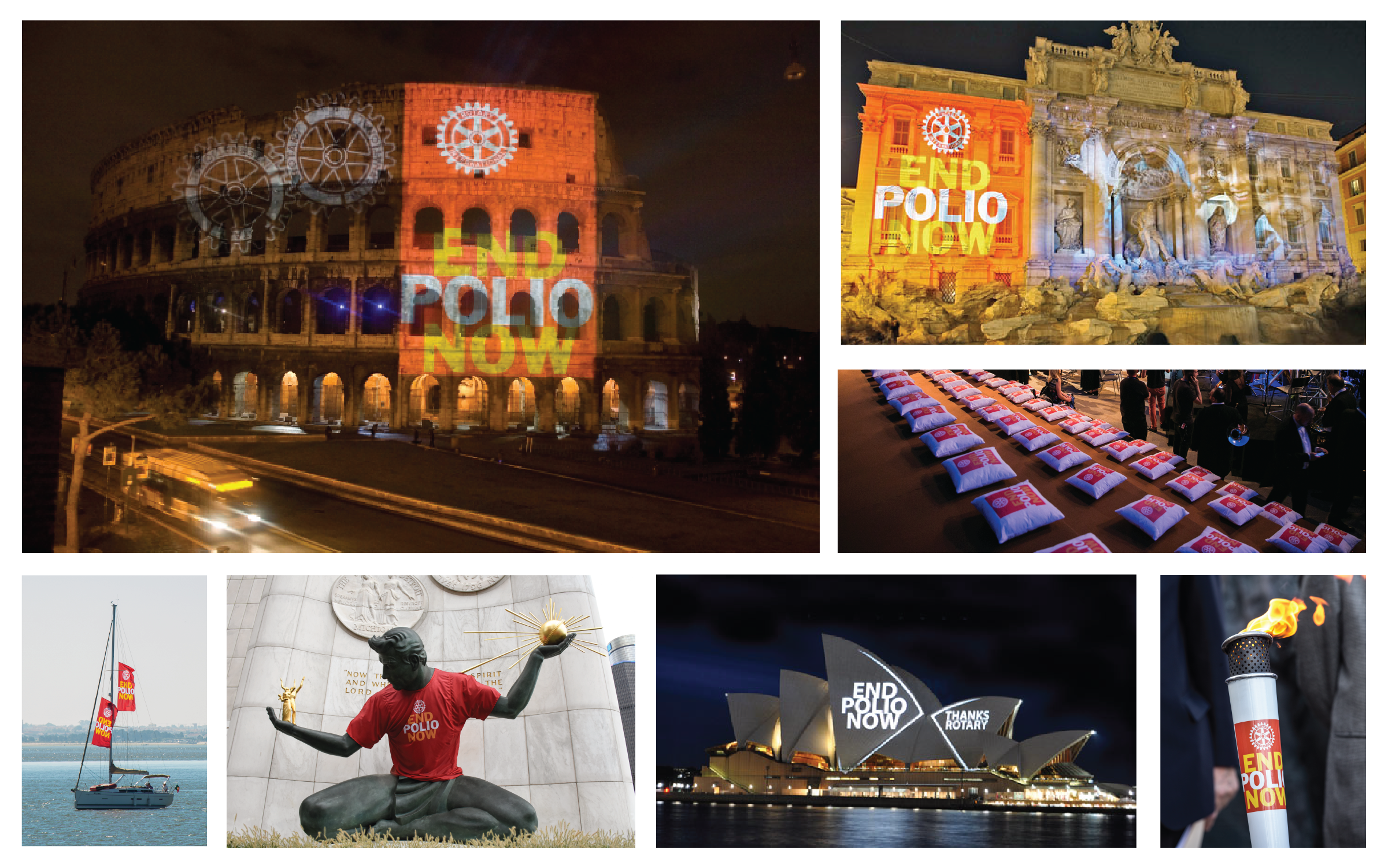  logo use globally to represent Rotary’s commitment to polio eradication 