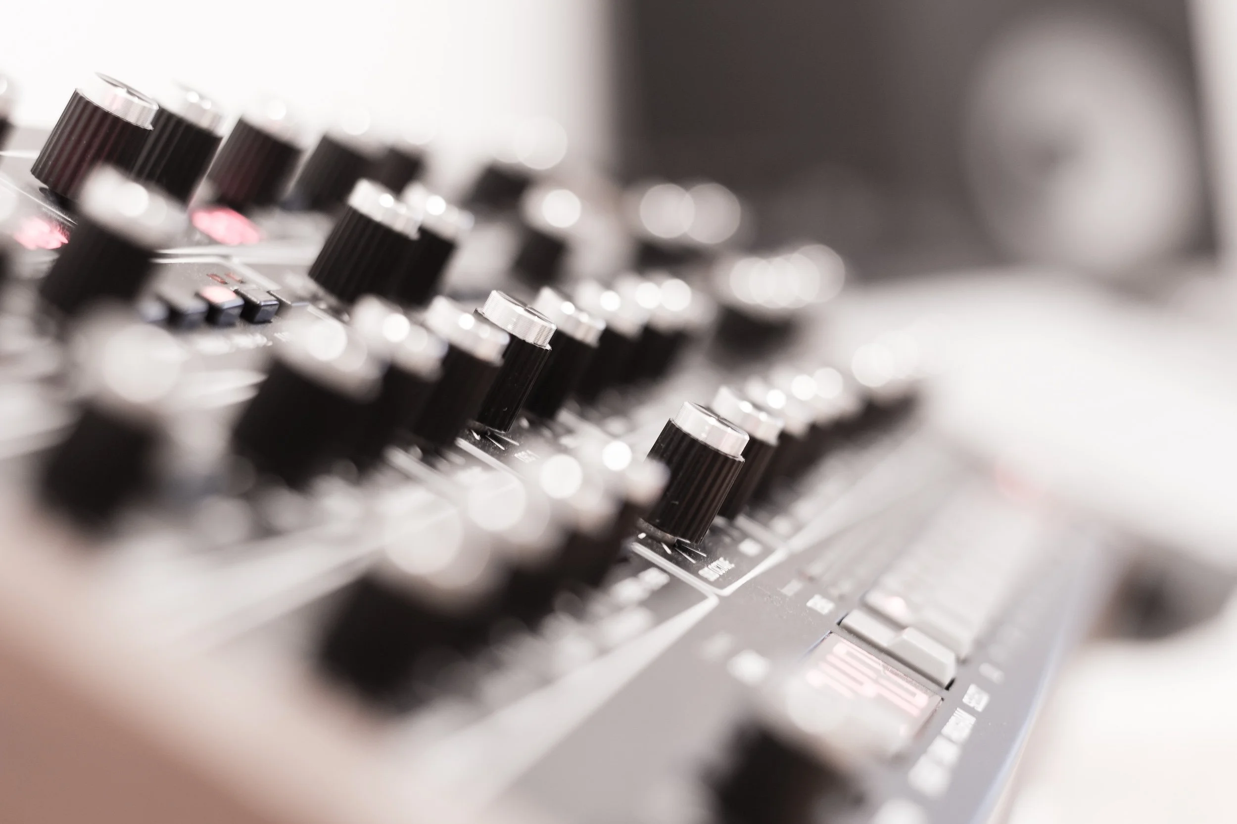 Synthesizer on display inside Collingswood Music