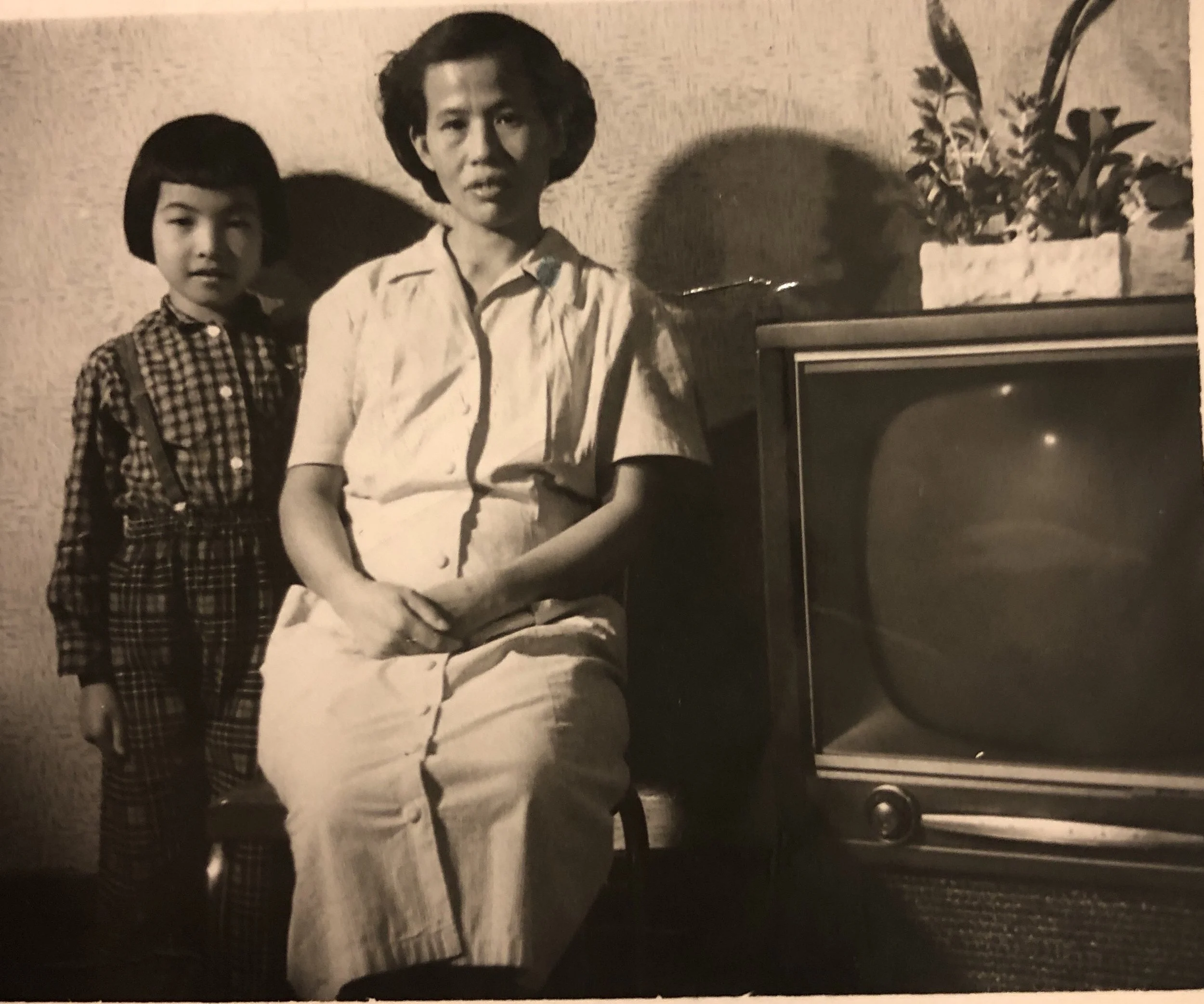 Cynthia with her MaMa, May Soon Yee, 133 Hudson Street, 1950s &nbsp;(photo courtesy of Cynthia Yee)
