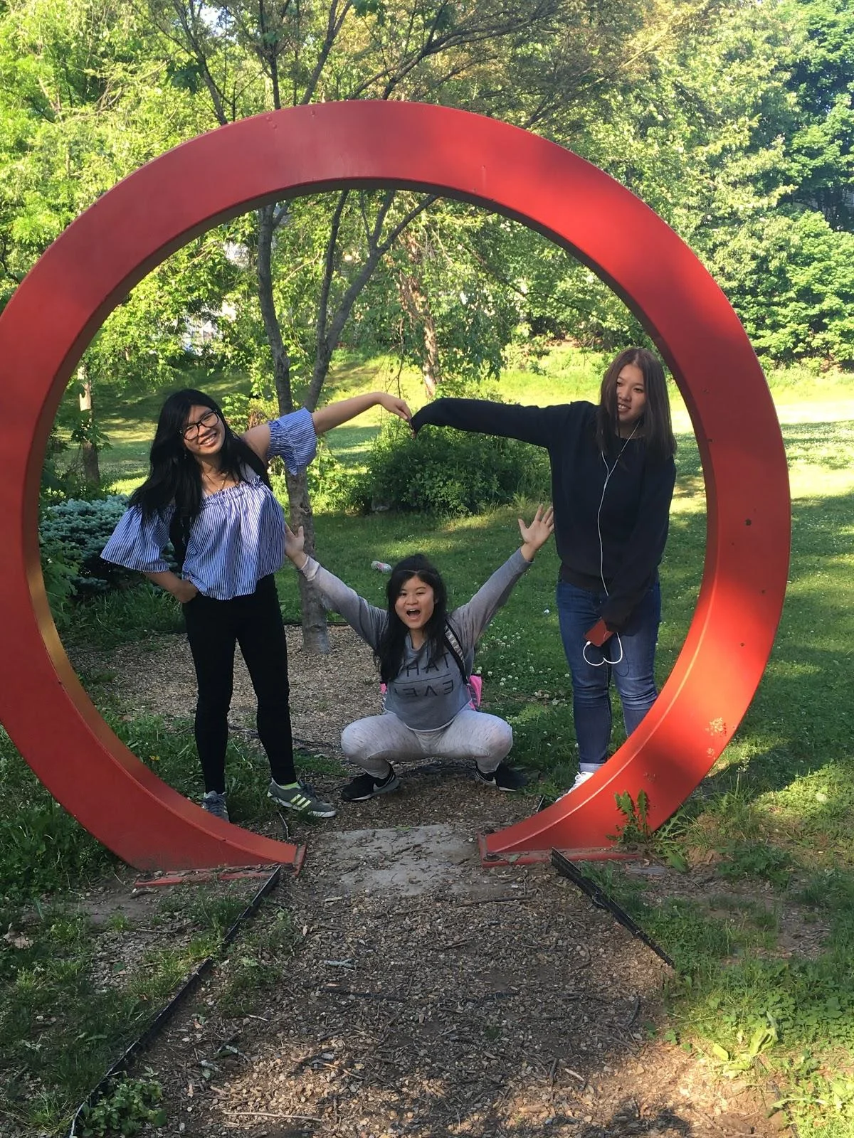 My (on the left) with friends at Coytemore Lea Park.