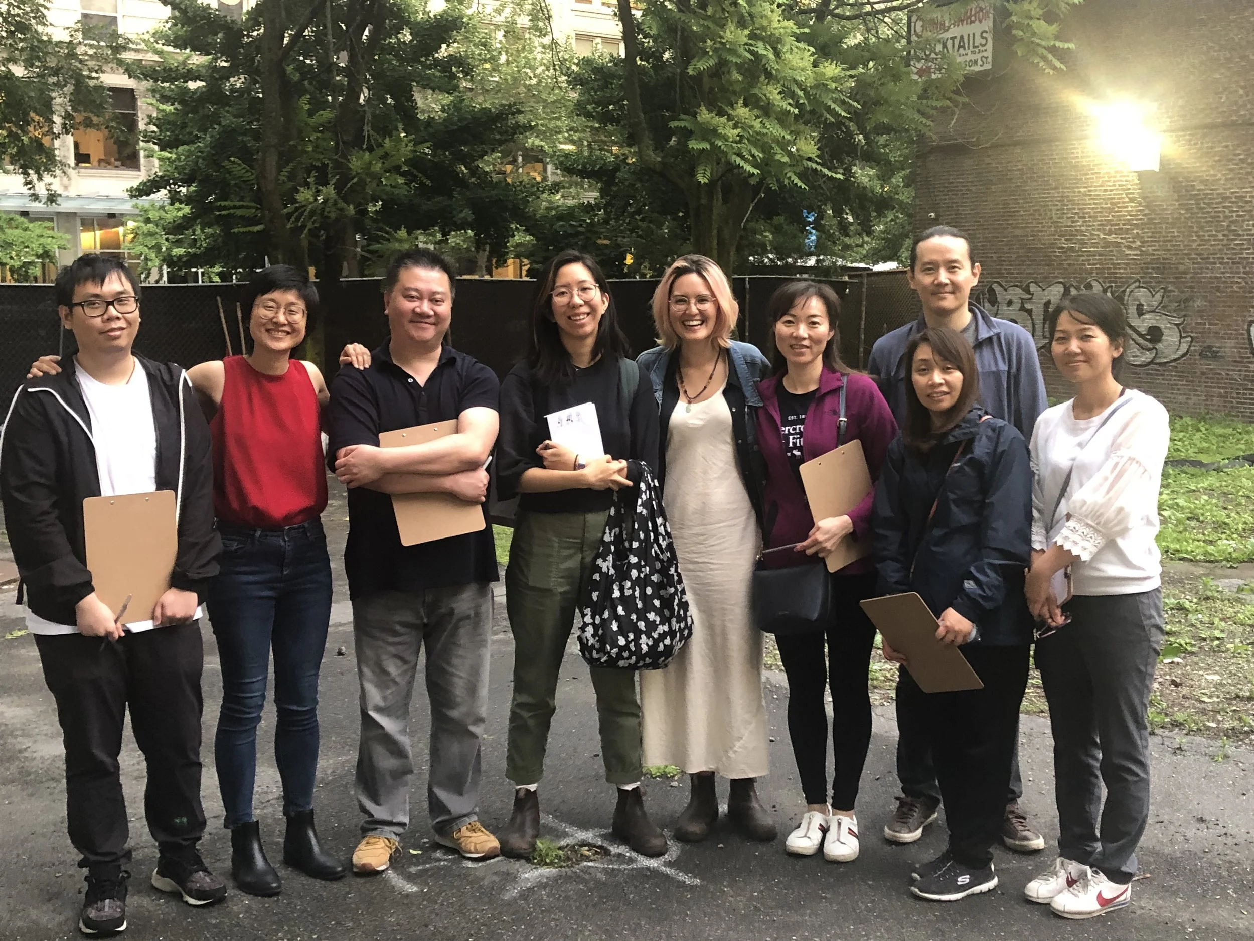 Photo: Residents and Artists Lily Xie and Crystal Bi at the Chinatown Backyard