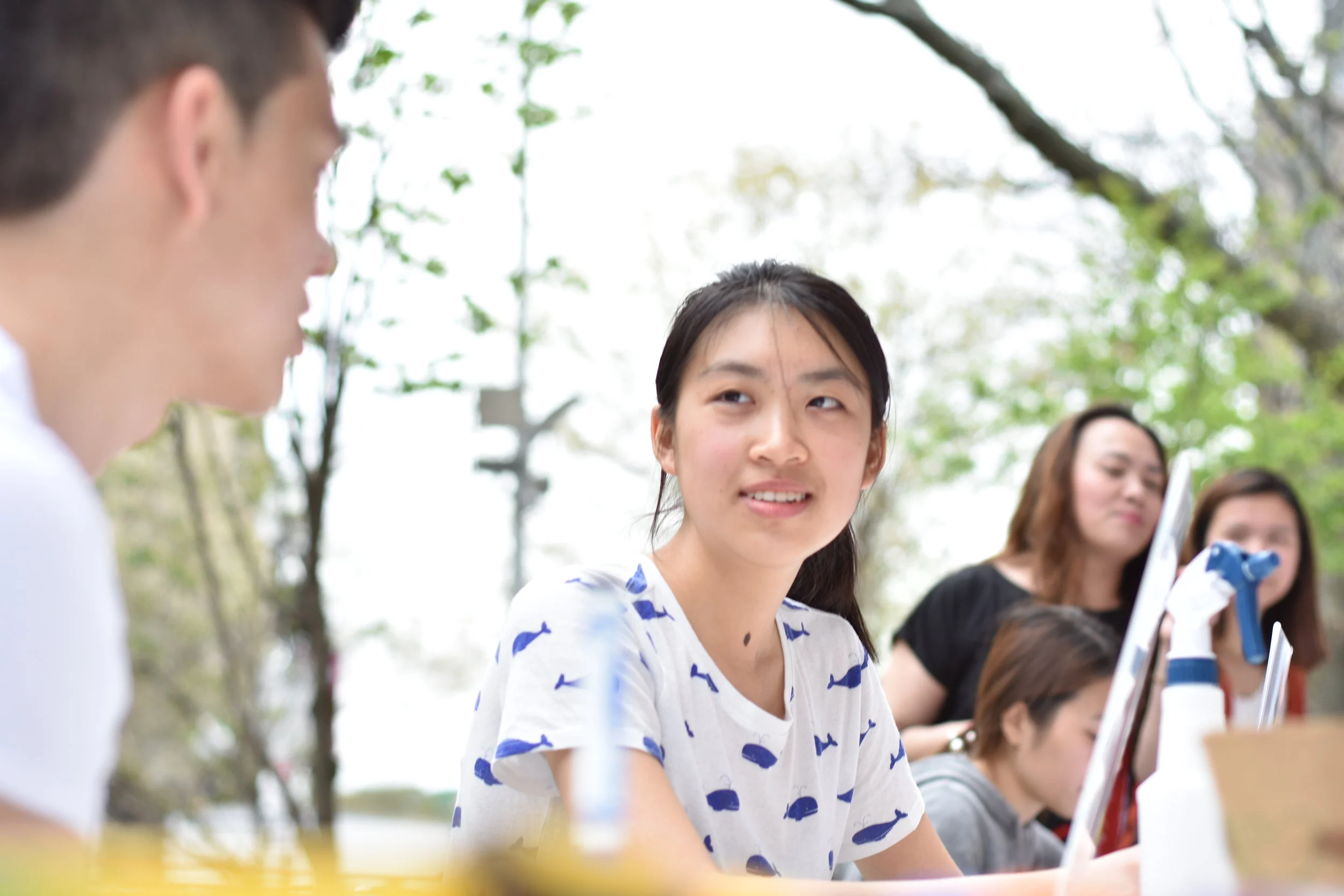 Tifffany Wu, an A-VOYCE alum at SaturPlay, a youth-led placemaking program