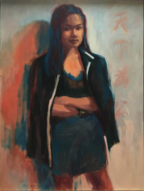 Mary Y. Lee’s portrait of Selina, Dare to Challenge, 2018. Oil on linen. Image courtesy of artist.