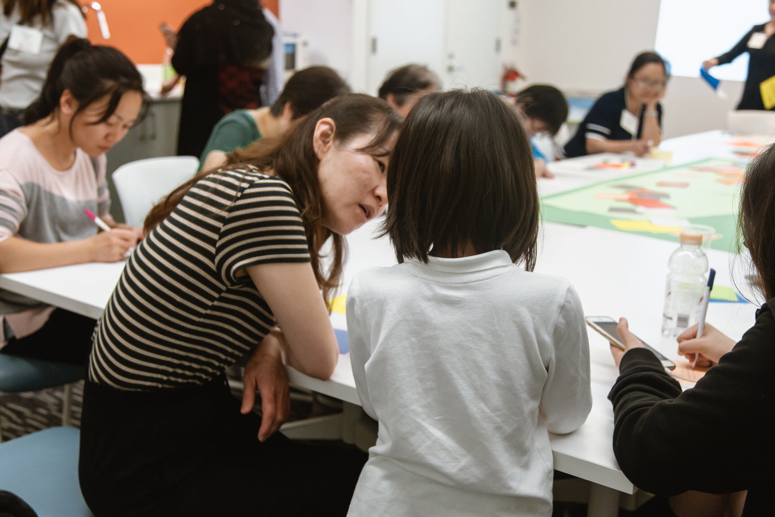 A mother and daughter working on ideas for Storytell and Sway; by Renee Chiu