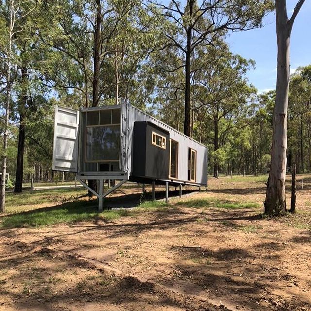 Some more progress pics from our shipping container boutique accomodation project in Rothbury. 
Super keen to start to see the interiors take shape and Paul&rsquo;s amazing custom furniture pieces installed! 
#tuckerslane #shippingcontaineraccomodati