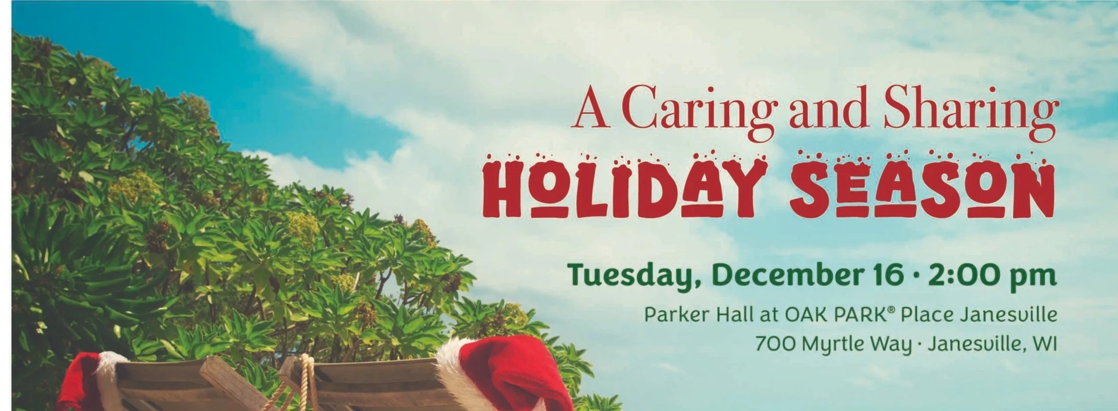 12/16, A Caring, Sharing Holiday Event