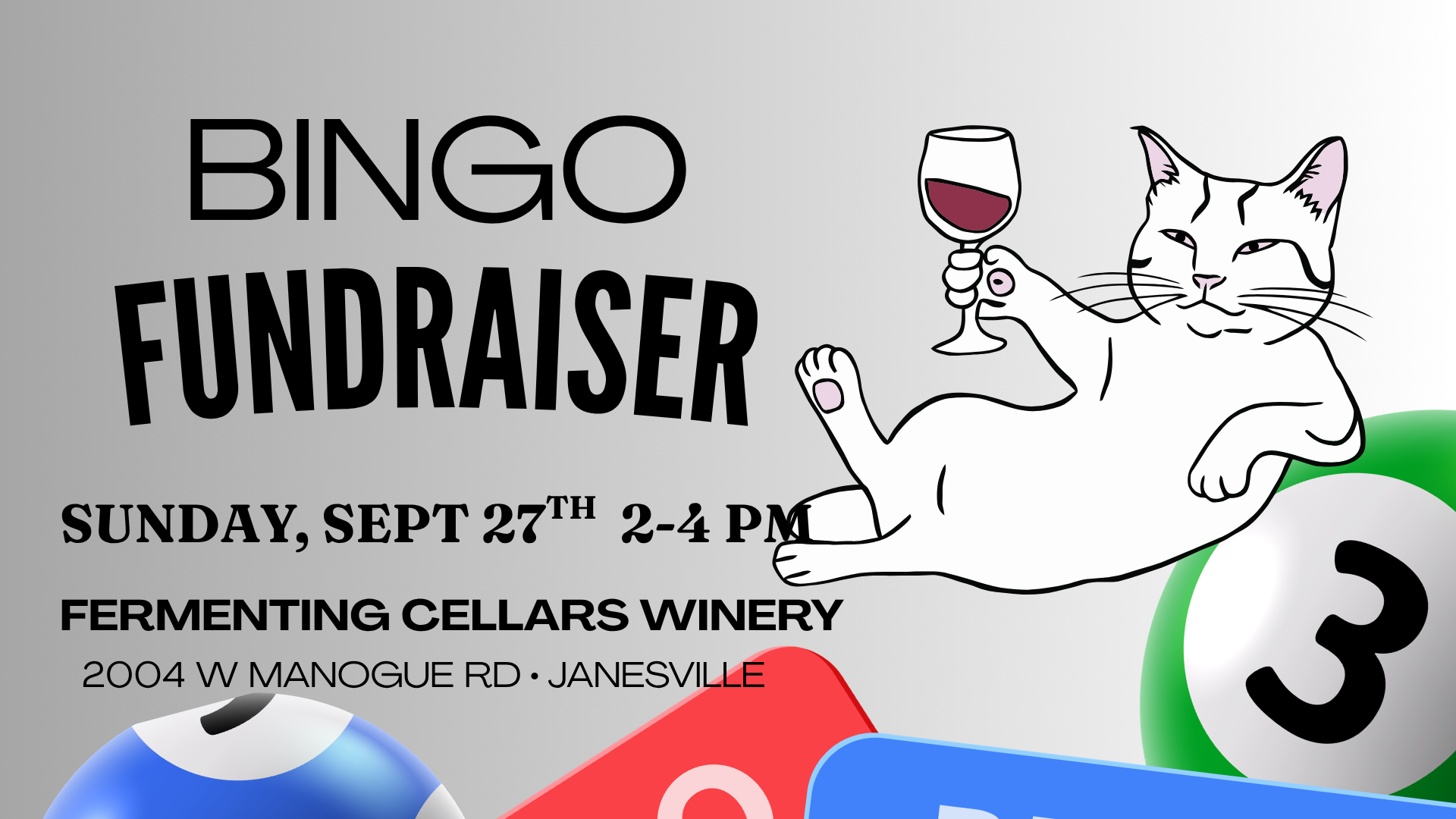9/27, BINGO at Fermenting Cellars 