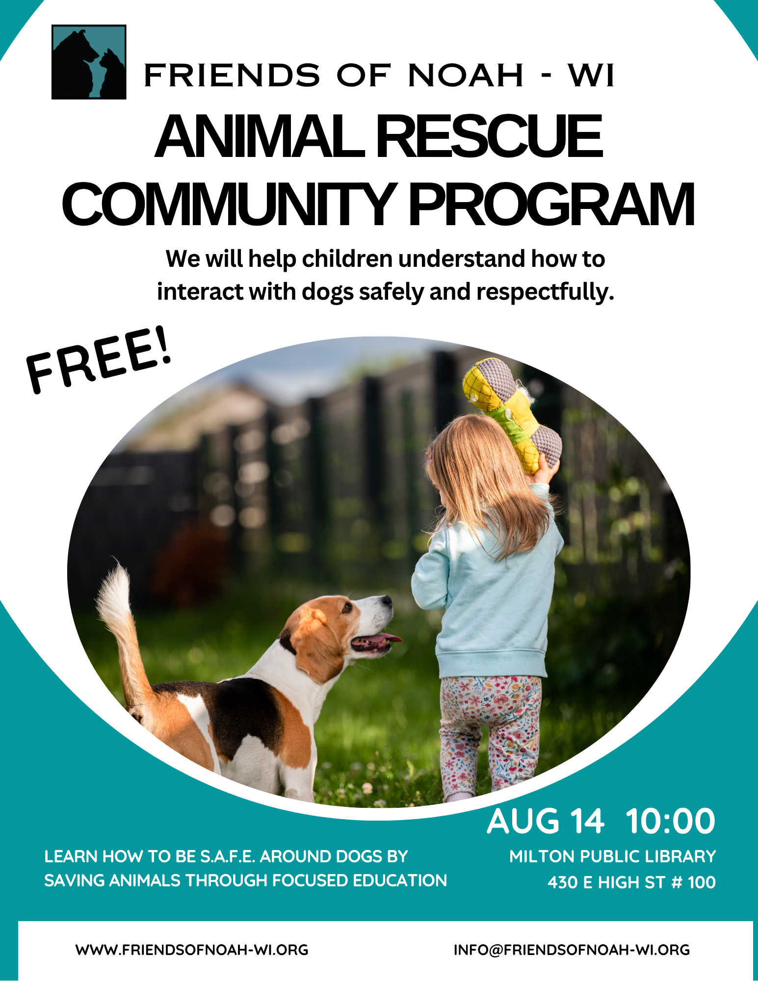 8/14, S.A.F.E. Program — Friends of Noah