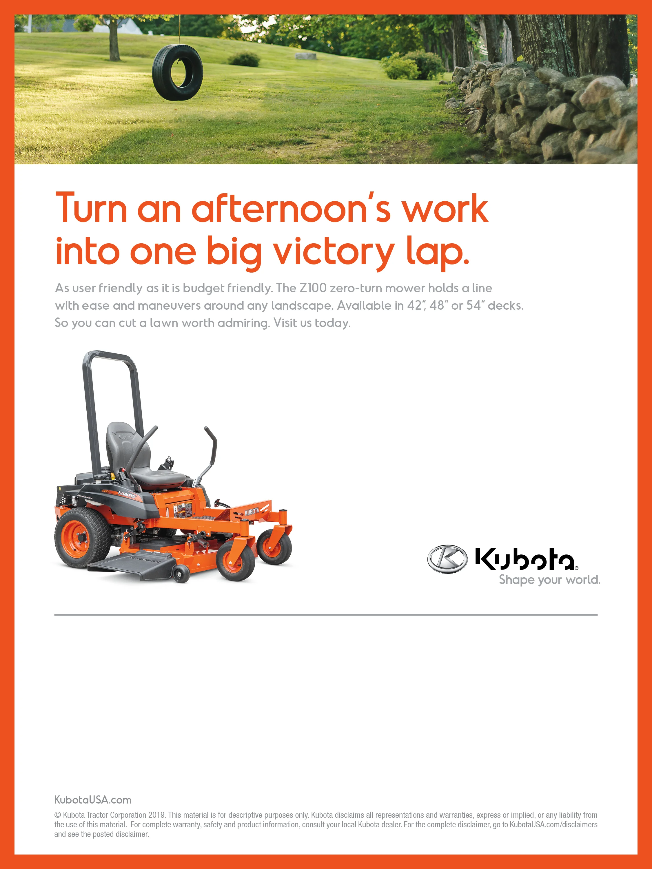  Client: Kubota // Art:  Rioko Sponslier  // Creative Direction: Steve Casey  