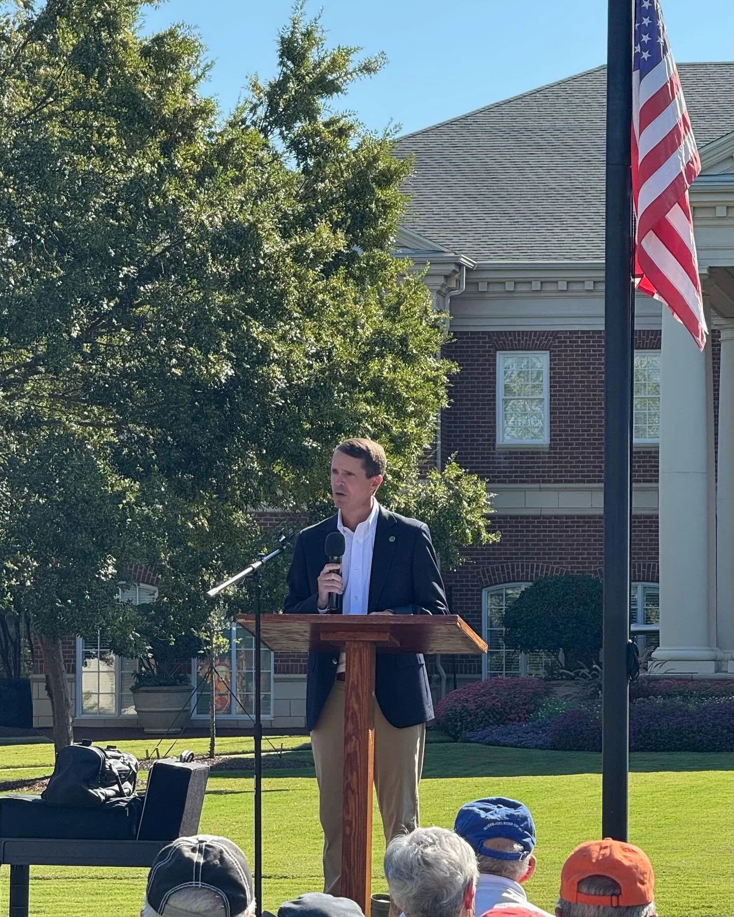 We will never forget.  Paying tribute to those who lost their lives on 9/11 and giving thanks to our wonderful Greenville police and fire personnel and all first responders for keeping the public safe.  Thanks to the residents of The Cascades Verdae 