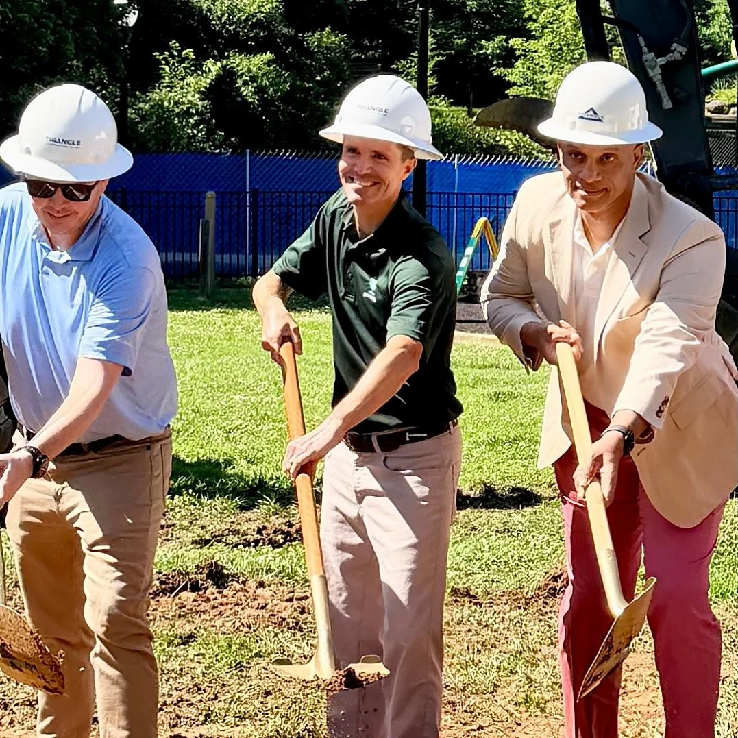 Dirt turning is a good sign of exciting things to come and progress underway - in this case, a new playground complex and related amenities in Cleveland Park!  Yet another investment into Greenville&rsquo;s park system and quality of life.  Grand ope
