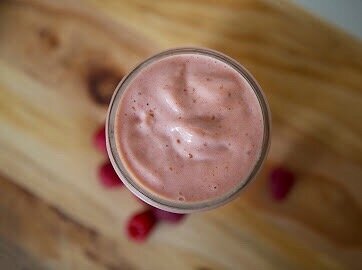 house-made creamy almond milk, fresh organic bananas, delectably rich almond butter, maca, and dates that taste like sweet caramel. The Aphrodite smoothie is mellow and balanced with a hint of sweetness ~ which is why it&rsquo;s quite lovely. Tip: ad