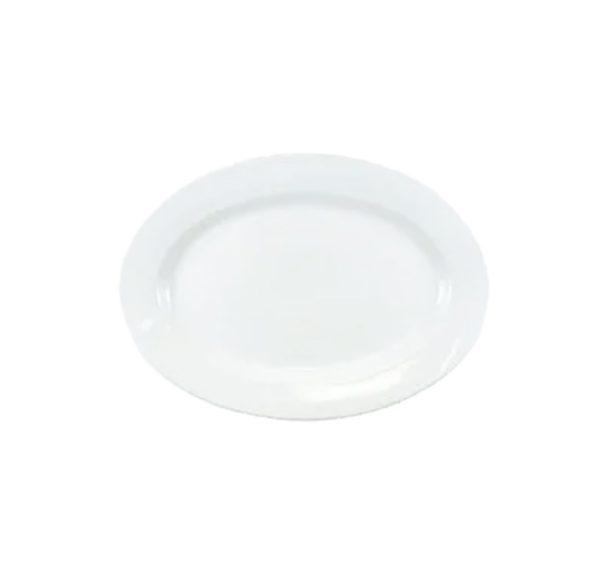 White Ceramic Oval 17.5" x 12.5"