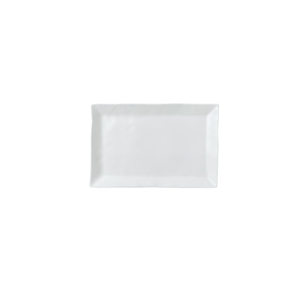 White Ceramic Rectangle Platter 13