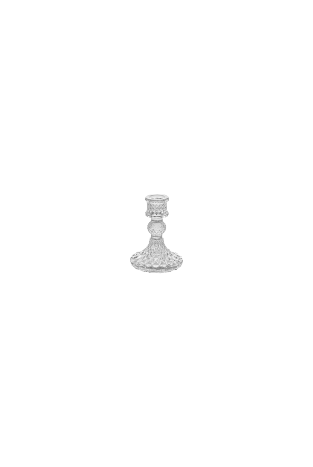 Crystal Tapered Candlestick Holder