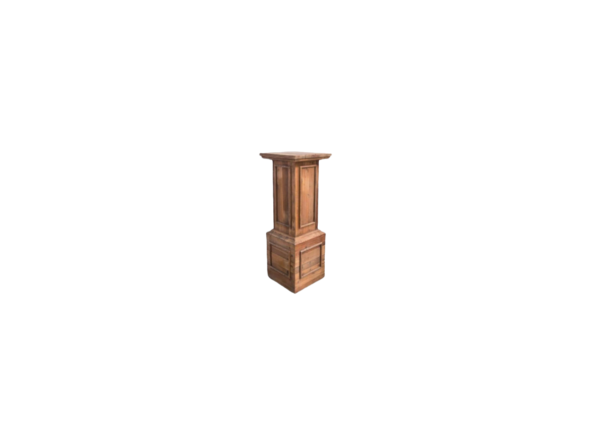 Reclaimed Wood Pedestal