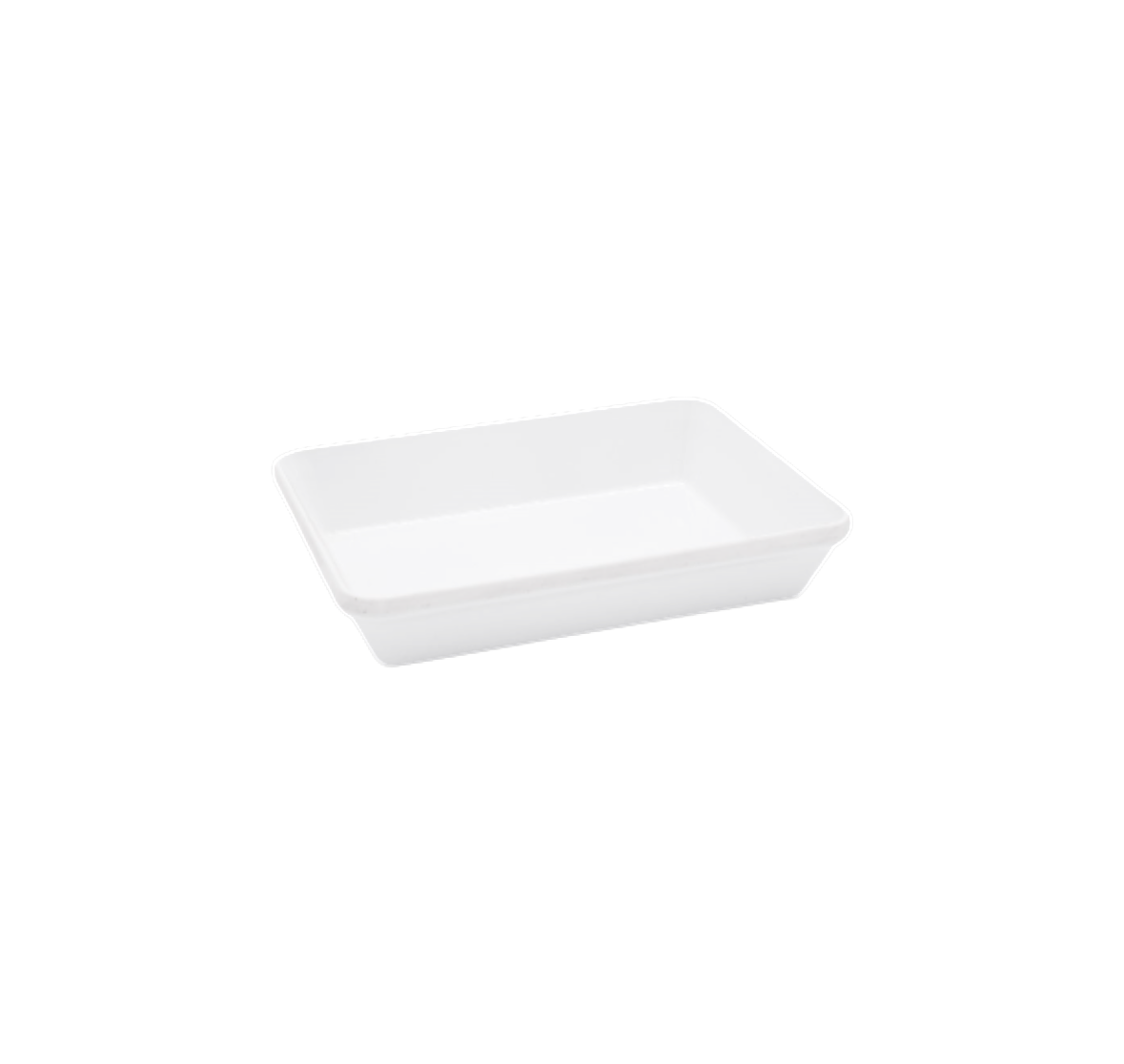 Melamine White Rectangle Bowl 12" x 9"