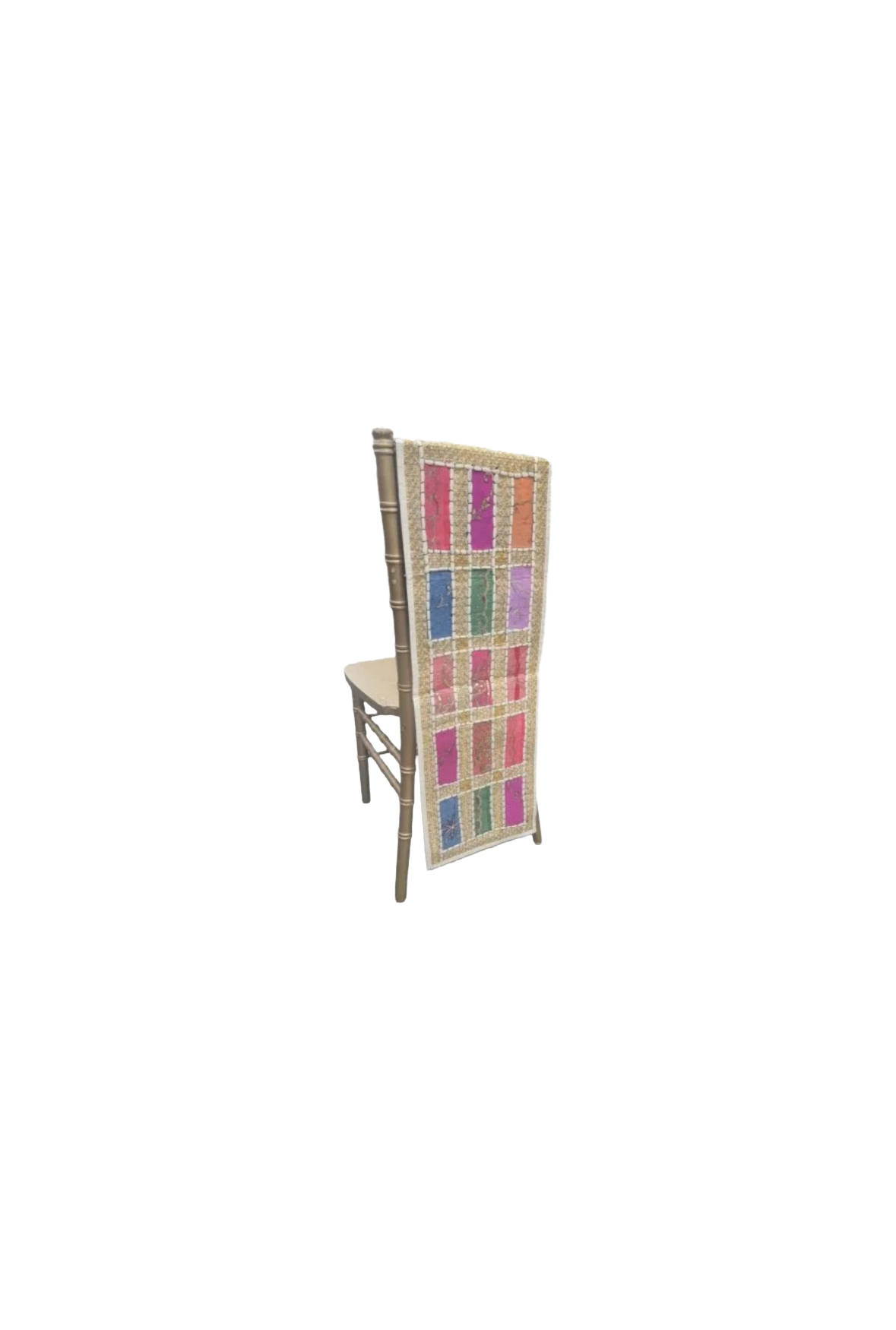 Embroidered Chiavari Chair Back Covers
