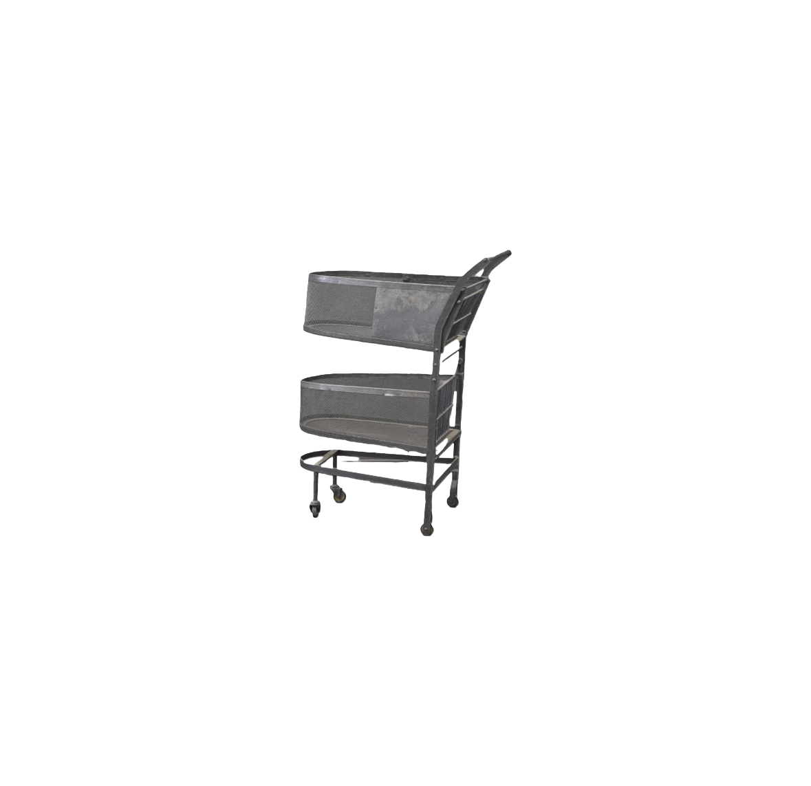 Two Tiered Galvanized Cart