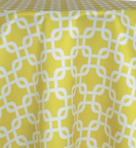 Yellow Chain Tablecloths