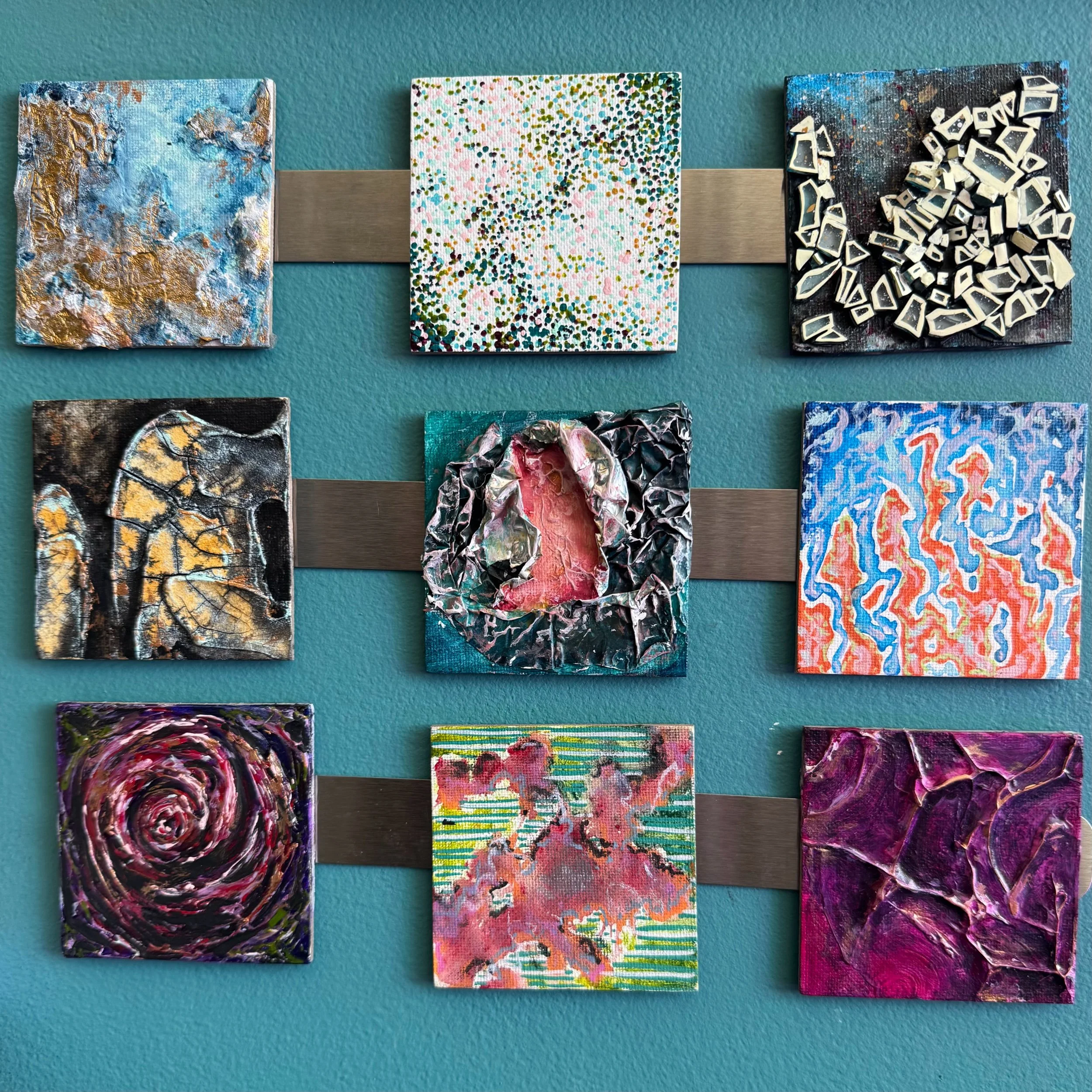 Mixed Media Magnets