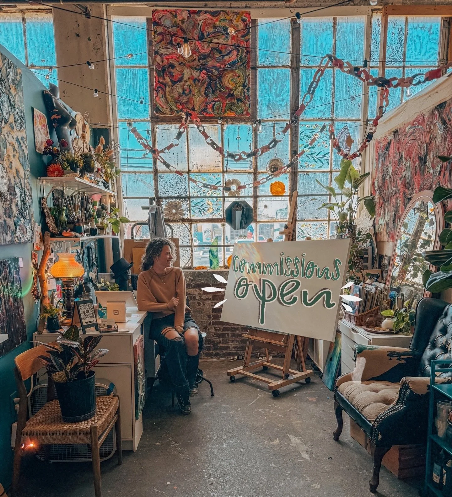 OPEN FOR CUSTOM WORK! 

This includes, but is not limited to:
🖤canvas commissions, big or small (with payment plans available) 
🖤indoor &amp; outdoor murals 
🖤custom apparel &mdash;> denim jackets &amp; canvas shoes
🖤and not quite custom work,