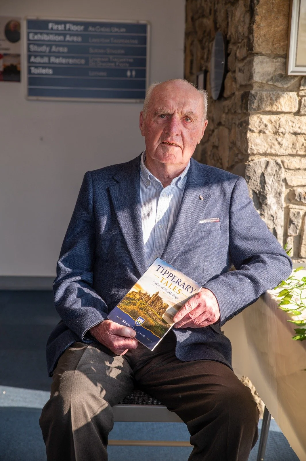 Seamus J.King at the launch of Tipperary Tales - Profiles of Notable People, at Cashel Library on August 2026