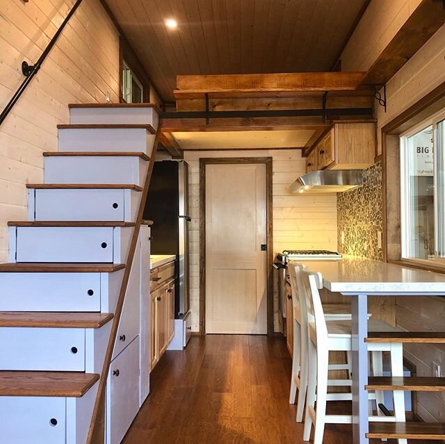 Interior pics of this newest 28&rsquo; Big Freedom Tiny Home.