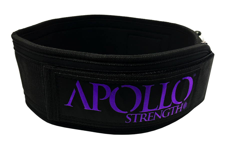 Apollo Strength 4%22 Purple Nylon Weight Lifting Belt (Small).png