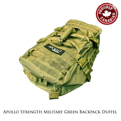Apollo Strength Military Green Backpack Duffel.png