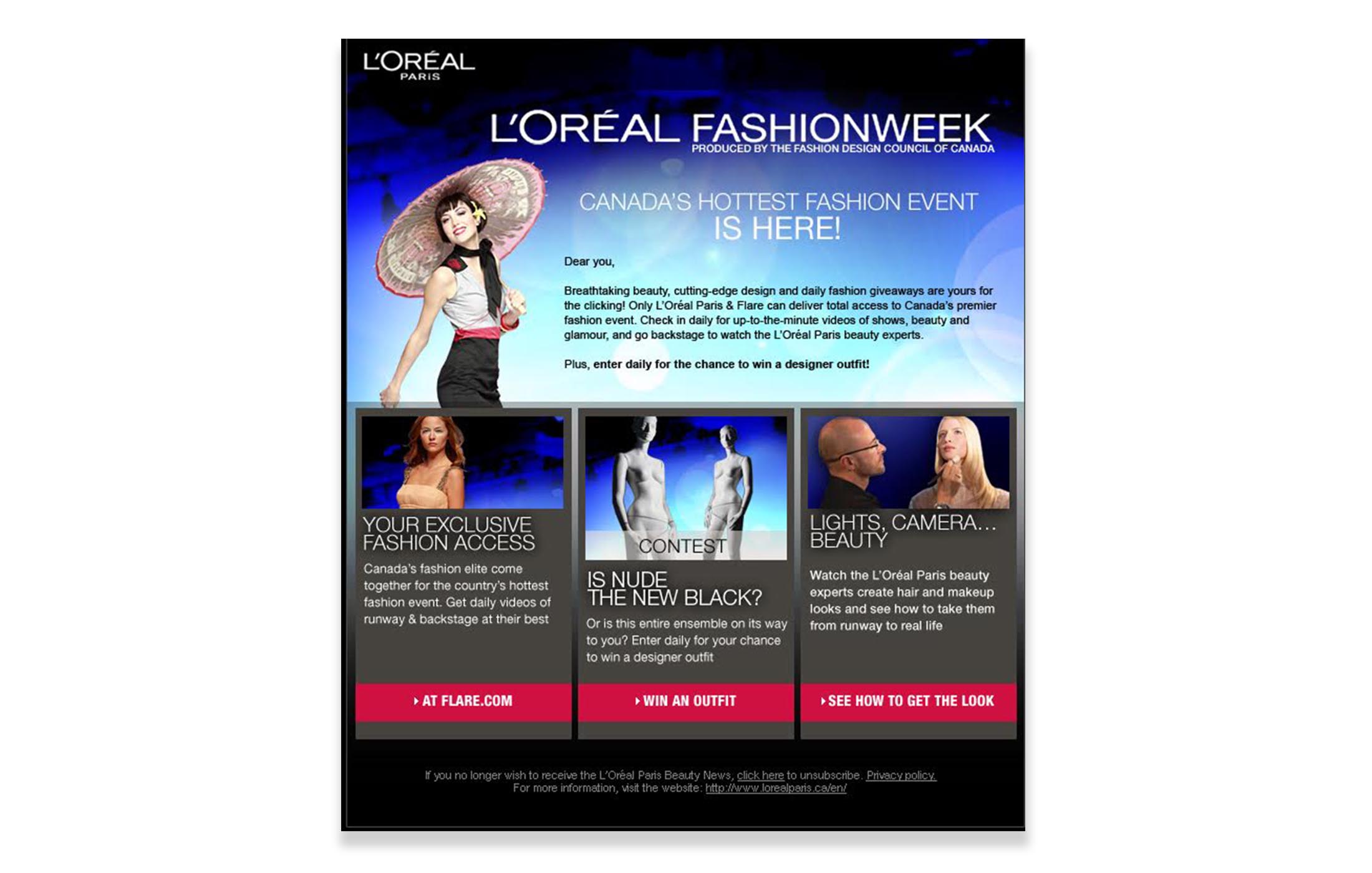   l'oréal paris  |  fashion week  