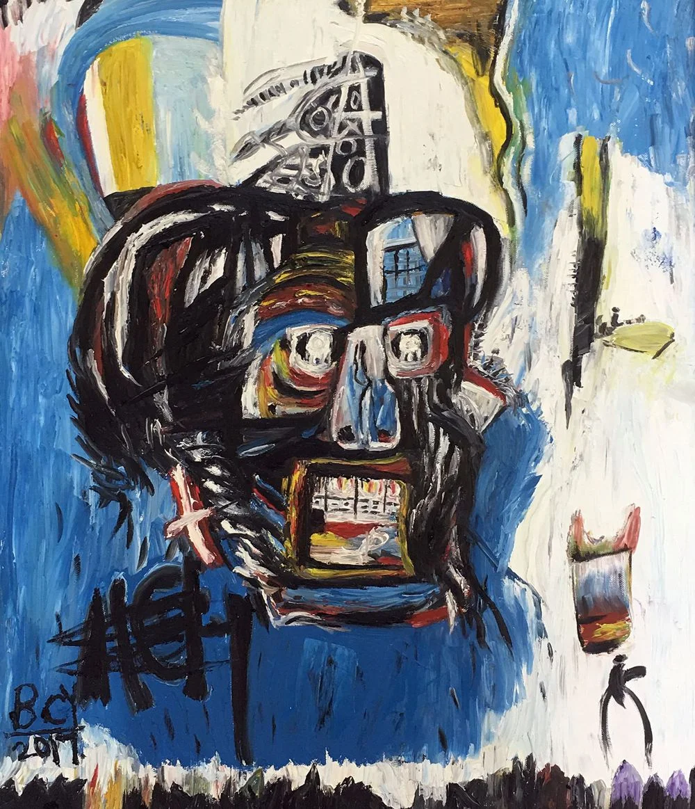 毕昌煜，光芒四射的孩子，2017，布面油彩，60×70 cm.jpg