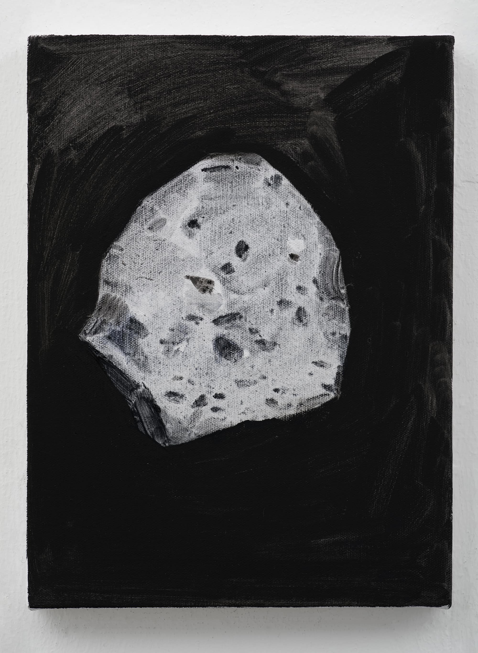 石至莹 Shi Zhiying 陨石1 Meteorite 1  布面油画 Oil on Canvas  40 x 30 cm  2018 - Courtesy the artist and WHITE SPACE BEIJING.jpg