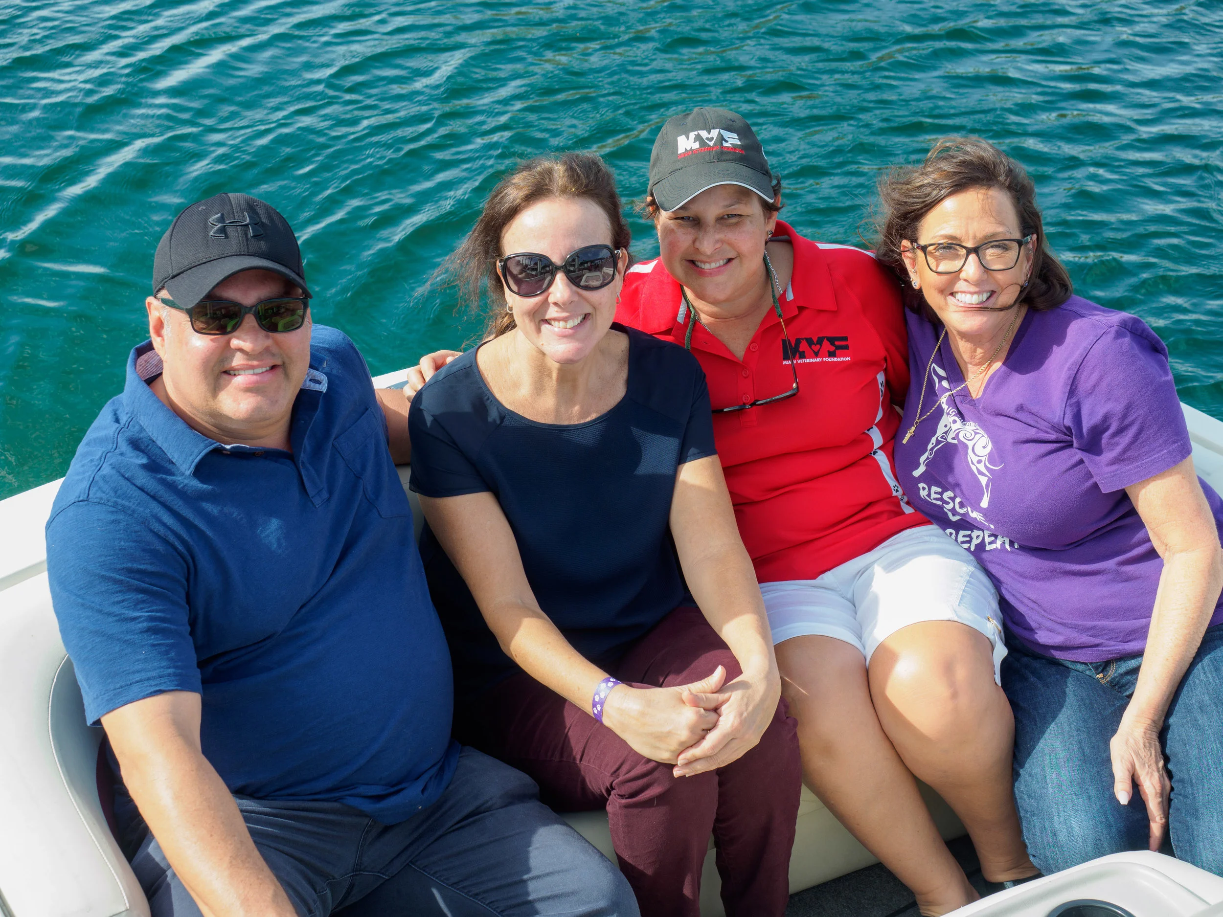 Luis Valderrama, his wife, sister Dr. Claudia Valderrama, board member and friend and volunteer Marushka Jilek.