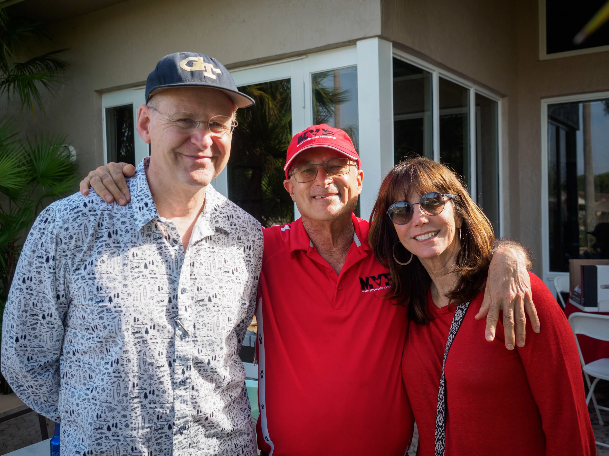 Mr. Phil Roberts of Patterson Supply with Dr. Richter and Patty McCarthy.