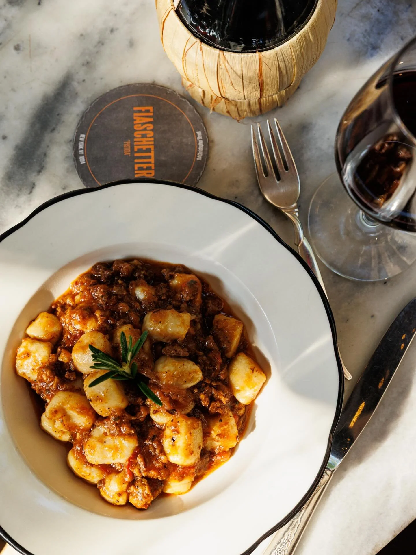 How about some gnocchi this evening?  Get them at Fiaschetteria West, first come first serve!  Doors open 5:30 pm 🍝 ❤️ 🍷