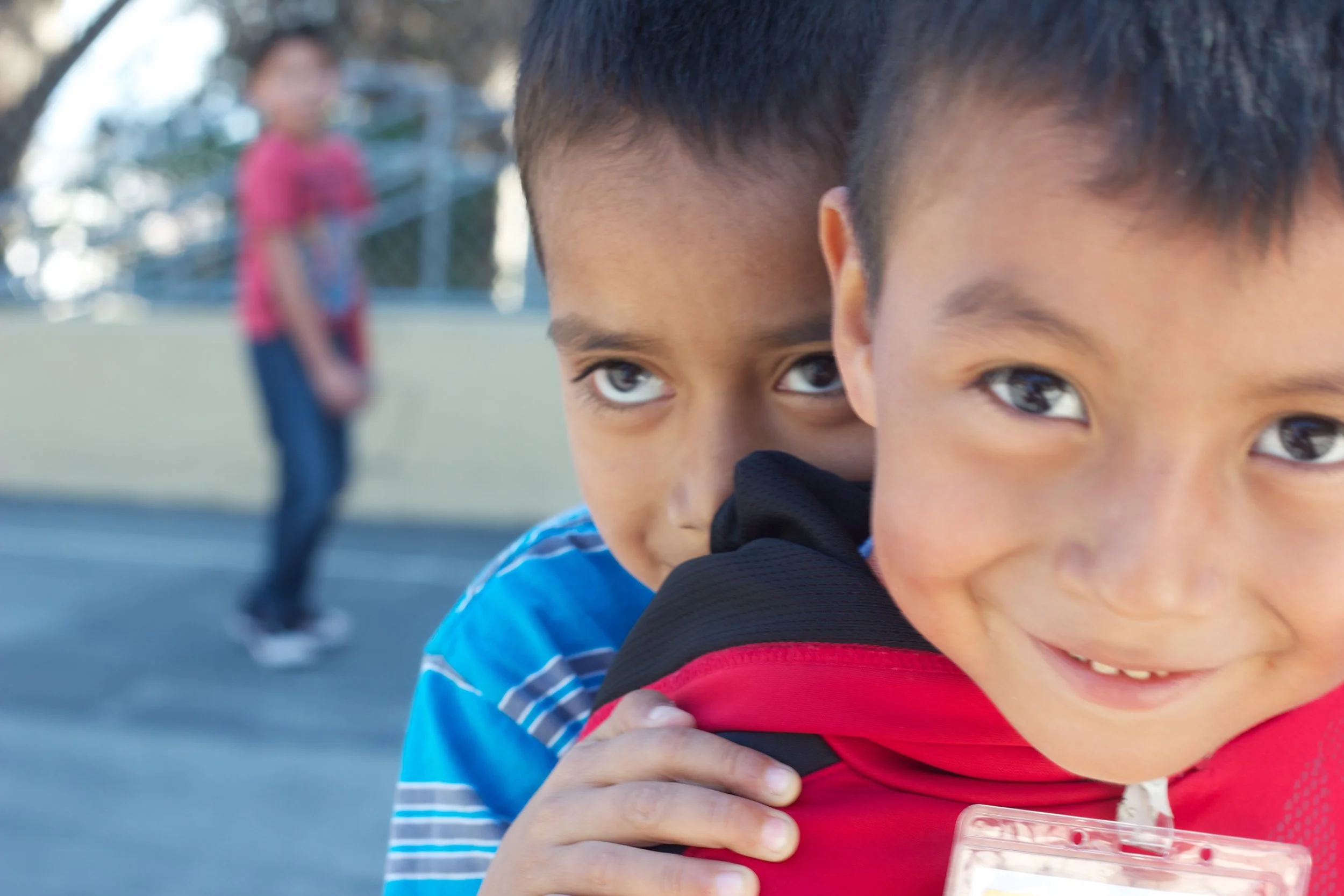 A few students that were eager to pose for the camera