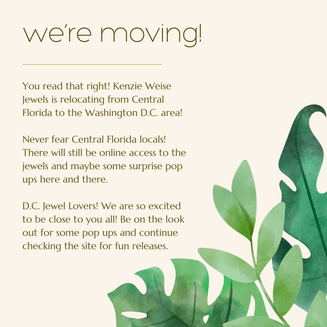 You read that right! Mackenzie and crew are relocating from Orlando to D.C.! We have loved your support and hope to make even more connections all over the nation soon!⠀⠀⠀⠀⠀⠀⠀⠀⠀
.⠀⠀⠀⠀⠀⠀⠀⠀⠀
.⠀⠀⠀⠀⠀⠀⠀⠀⠀
.⠀⠀⠀⠀⠀⠀⠀⠀⠀
.⠀⠀⠀⠀⠀⠀⠀⠀⠀
.⠀⠀⠀⠀⠀⠀⠀⠀⠀
.⠀⠀⠀⠀⠀⠀⠀⠀⠀
.⠀⠀⠀⠀⠀