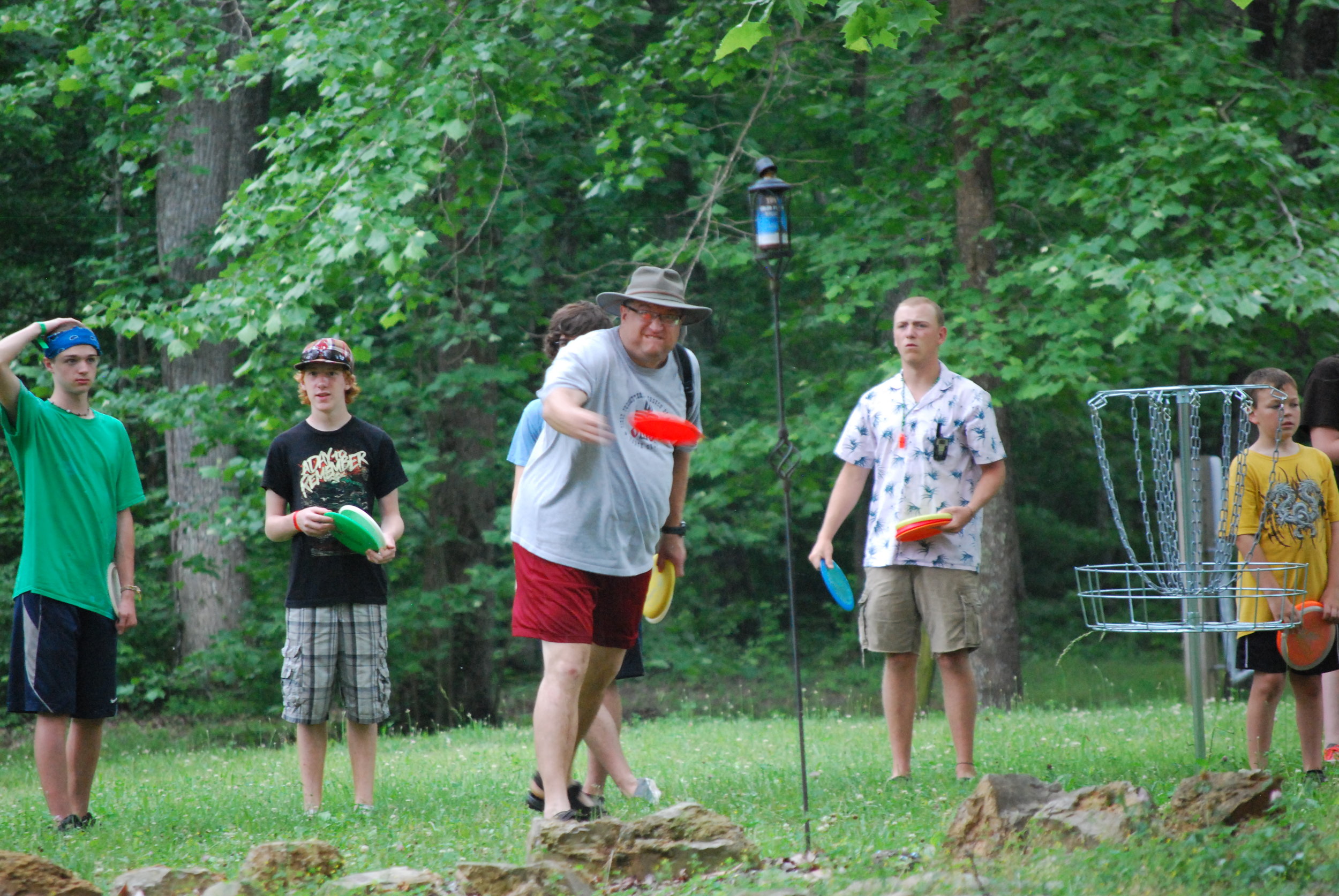  Intergenerational activities, horse shoes at NaCoMe Camp &amp; Conference Center 
