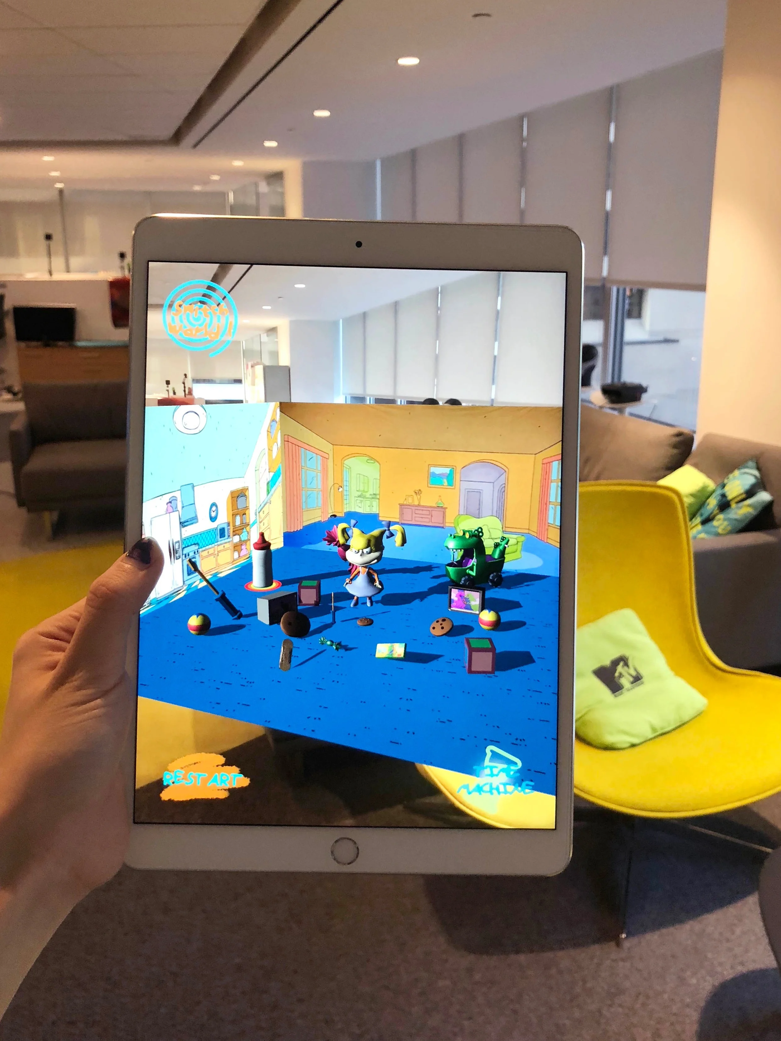 DataSplat! in action: Rugrats AR World