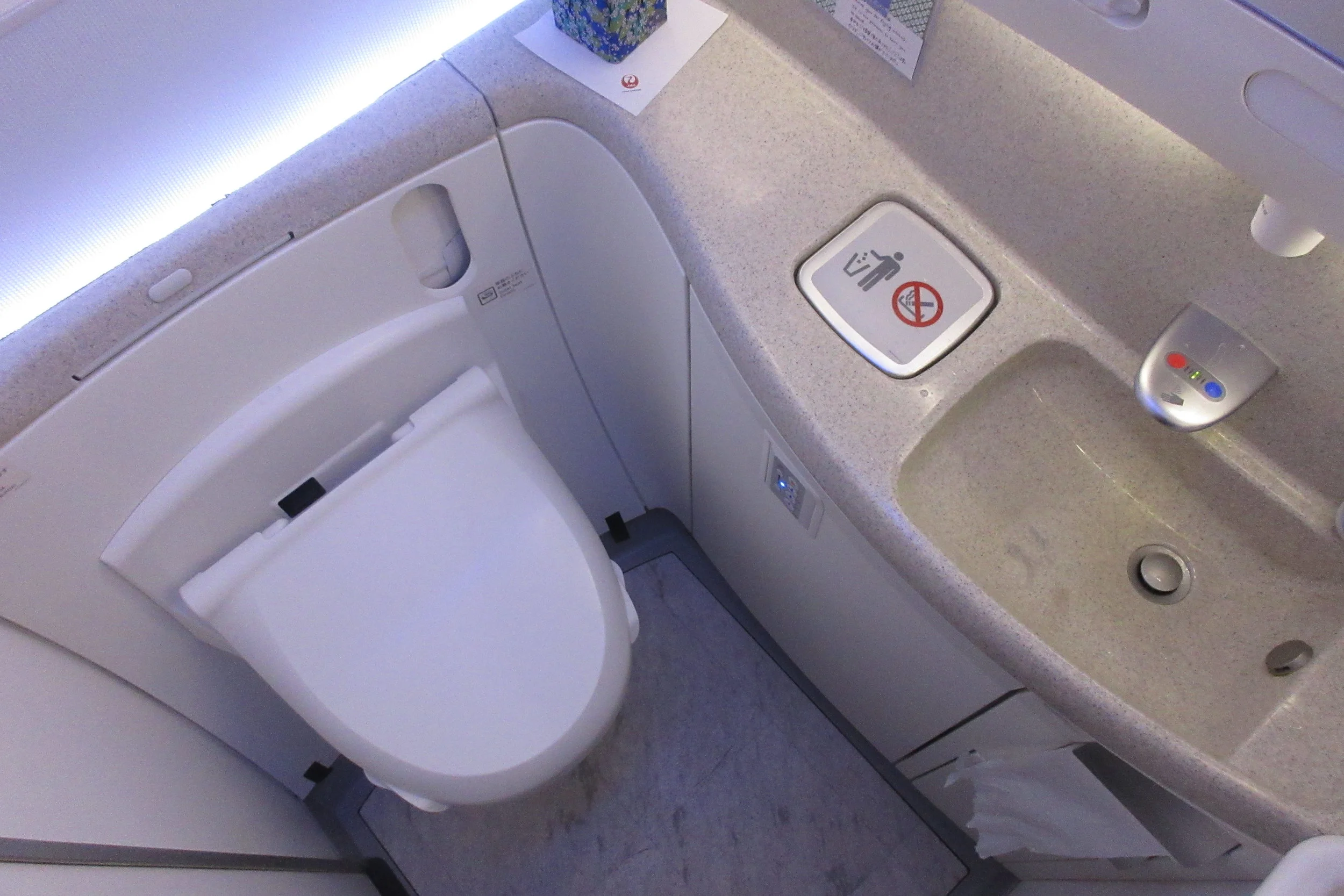 Japan Airlines business class – Restroom