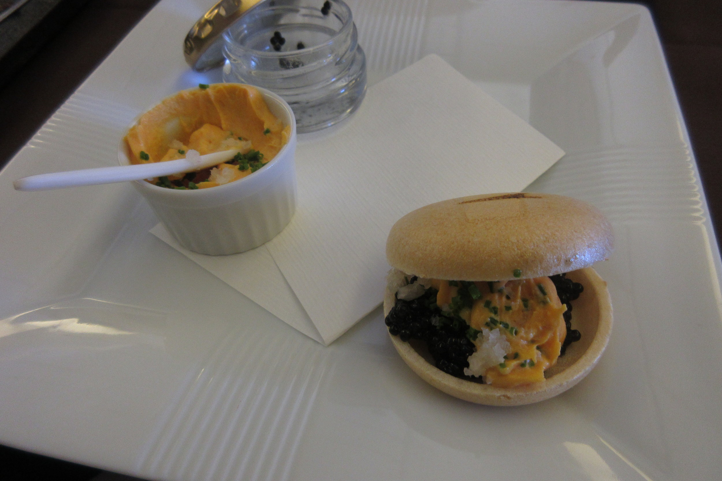 Japan Airlines First Class – Caviar
